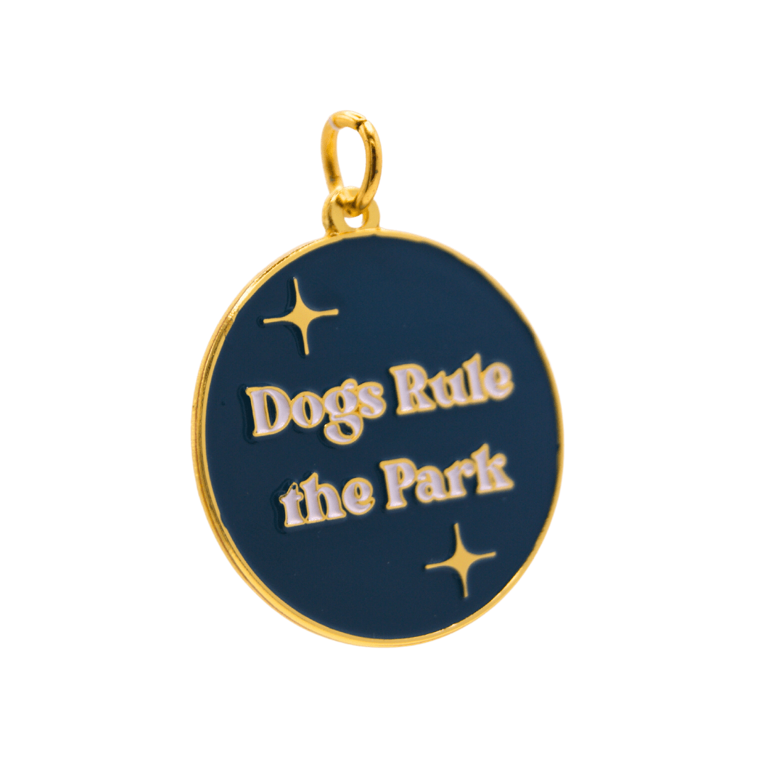 Personalized Dogs Rule The Park Dog Tag - Migrou