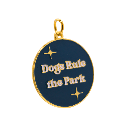 Personalized Dogs Rule The Park Dog Tag - Migrou